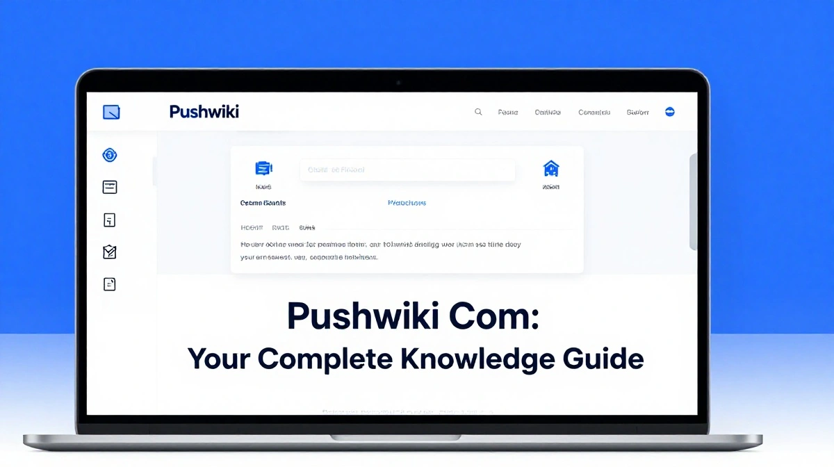 Pushwiki com online knowledge platform showing structured articles on technology, health, and education topics